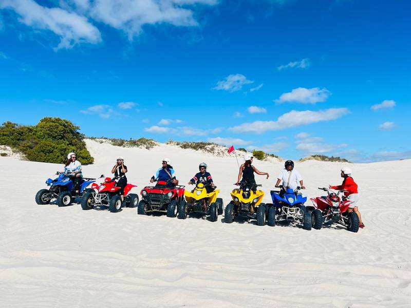 Quad bikes on sand dunes